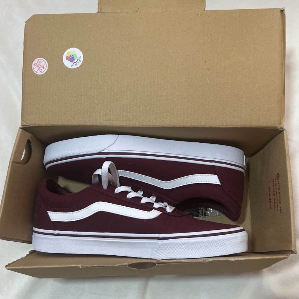 New Burgundy Vans